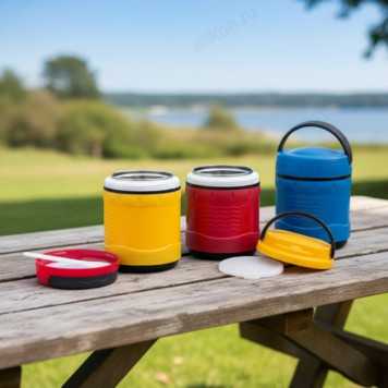 Термос пищевой MALLONY FS2610 1л 073031 пластик/металл-10