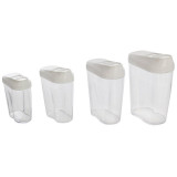 Набор контейнеров для сыпучих продуктов SB-2 Рыжий кот (4шт) MALLONY 102839