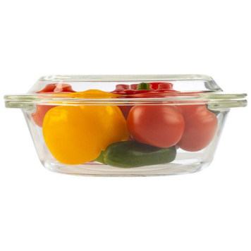 Кастрюля с крышкой ITALIANO 1.5л из жаропрочного стекла MALLONY 103814-2