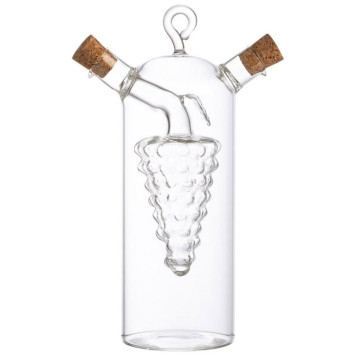 Емкость для масла и уксуса OLIVA 350/50мл из стекла, дизайн: виноград MALLONY 105014