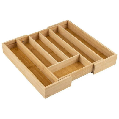 Лоток для столовых приборов MALLONY BAMBOO раздвижной 105123 lthtdj-2