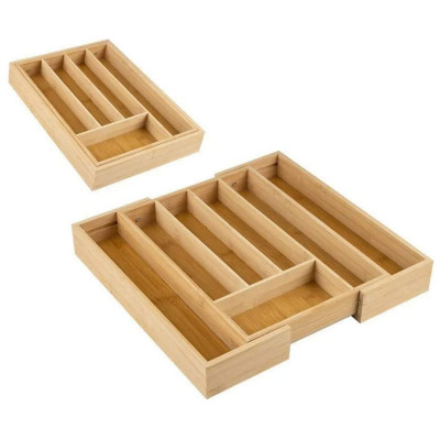 Лоток для столовых приборов MALLONY BAMBOO раздвижной 105123 lthtdj-3