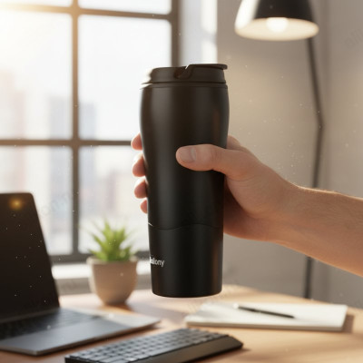 Термокружка-непроливайка MAGNIFICO (0.48л) Mallony 106042 черный-4