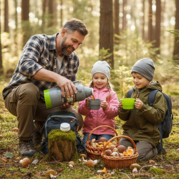 Термос стекло MALLONY PRATICO 3,2л 2чашки 106672-1