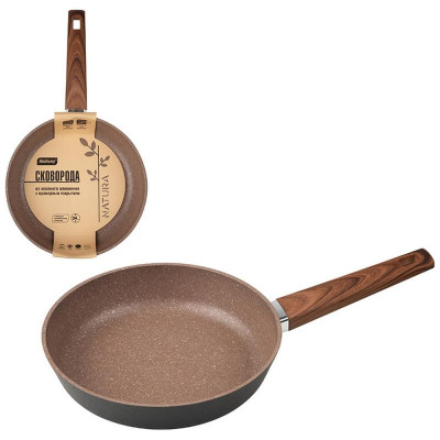 Сковорода ков. алюм. с мраморным покрытием NATURA (24см) MALLONY 106814