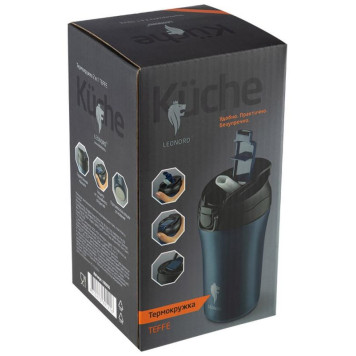 Термокружка 2в1 Leonord TEFFE (400мл) MALLONY 106956-3