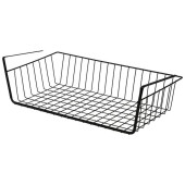 Корзинка навесная полочная L’ordine Nero 48х24.5х14см MALLONY 107584