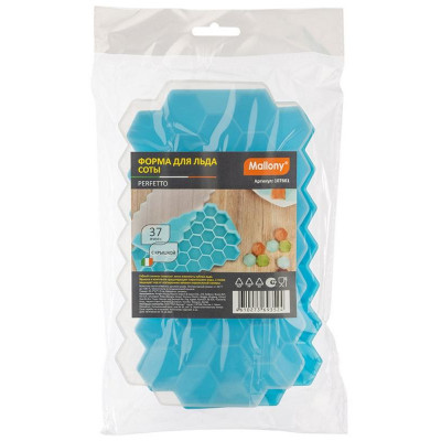 Форма для льда PERFETTO соты (37 ячеек с крышкой) MALLONY 107661-1
