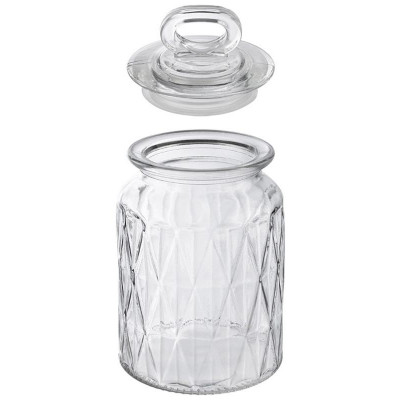 Банка стеклянная FANTASIA 0.95л для сыпучих продуктов MALLONY 107834-3