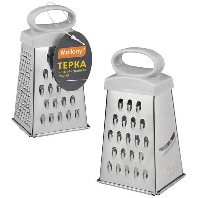 Терка MALLONY PRATICO 12.5см 108257 четырехгранная-1