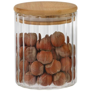 Банка из рельефного стекла Leonord 'AROMA RIVIERA' 450мл MALLONY 108278-3