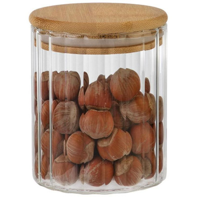 Банка из рельефного стекла Leonord 'AROMA RIVIERA' 450мл MALLONY 108278-3