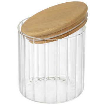 Банка из рельефного стекла Leonord 'AROMA RIVIERA' 600мл MALLONY 108279-3