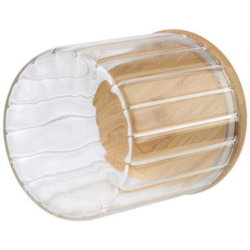 Банка из рельефного стекла Leonord 'AROMA RIVIERA' 600мл MALLONY 108279-5