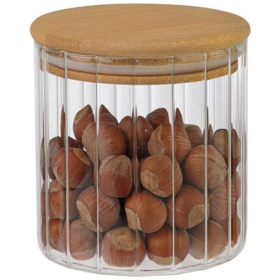 Банка из рельефного стекла Leonord 'AROMA RIVIERA' 600мл MALLONY 108279-6