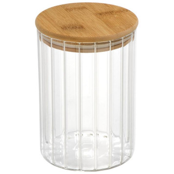 Банка из рельефного стекла Leonord AROMA RIVIERA 1000мл MALLONY 108280