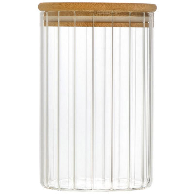 Банка из рельефного стекла Leonord AROMA RIVIERA 1000мл MALLONY 108280-2