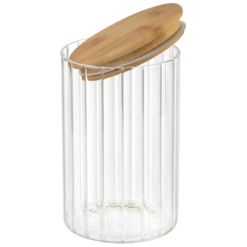 Банка из рельефного стекла Leonord AROMA RIVIERA 1000мл MALLONY 108280-5