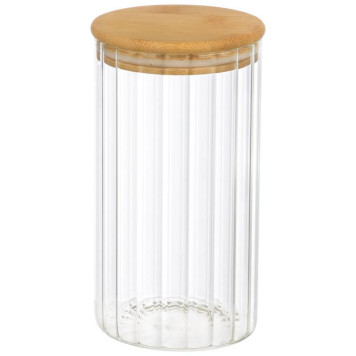 Банка из рельефного стекла Leonord AROMA RIVIERA 1300мл MALLONY 108281