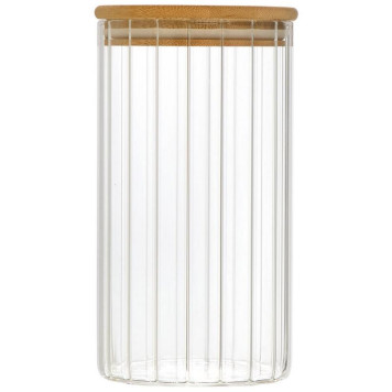 Банка из рельефного стекла Leonord AROMA RIVIERA 1300мл MALLONY 108281-2