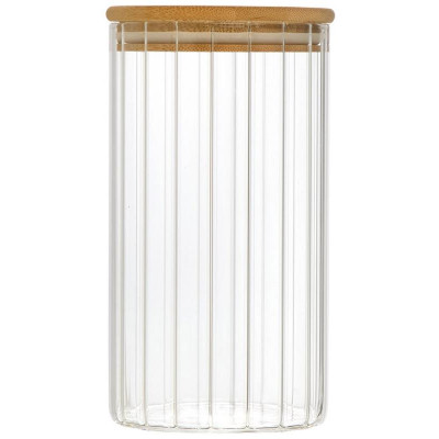 Банка из рельефного стекла Leonord AROMA RIVIERA 1300мл MALLONY 108281-2