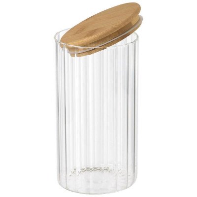 Банка из рельефного стекла Leonord AROMA RIVIERA 1300мл MALLONY 108281-4