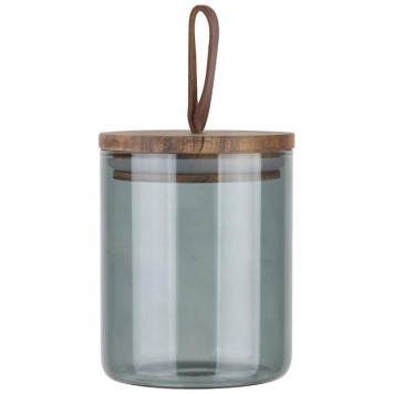 Банка стеклянная 0.45л для сыпучих продуктов Leonord ALBERO DI MARMO с крышкой MALLONY 108282-1