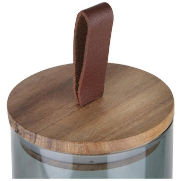 Банка стеклянная 0.45л для сыпучих продуктов Leonord ALBERO DI MARMO с крышкой MALLONY 108282-2