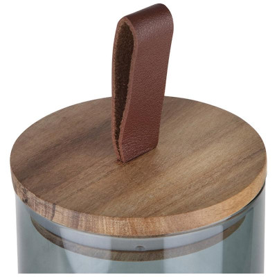 Банка стеклянная 0.45л для сыпучих продуктов Leonord ALBERO DI MARMO с крышкой MALLONY 108282-2