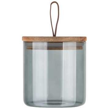 Банка стеклянная 0.6л для сыпучих продуктов Leonord ALBERO DI MARMO с крышкой MALLONY 108283-1