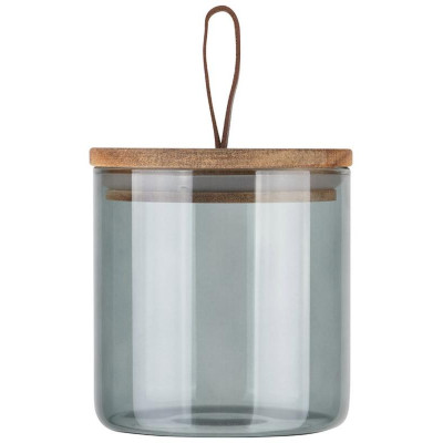 Банка стеклянная 0.6л для сыпучих продуктов Leonord ALBERO DI MARMO с крышкой MALLONY 108283-1