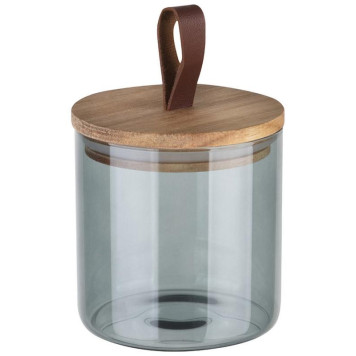 Банка стеклянная 0.6л для сыпучих продуктов Leonord ALBERO DI MARMO с крышкой MALLONY 108283