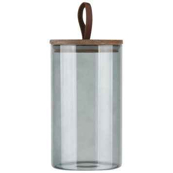 Банка стеклянная 1.0л для сыпучих продуктов Leonord ALBERO DI MARMO с крышкой MALLONY 108284-1