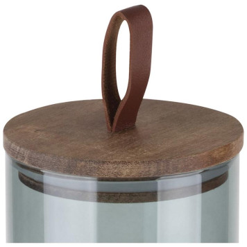 Банка стеклянная 1.0л для сыпучих продуктов Leonord ALBERO DI MARMO с крышкой MALLONY 108284-2