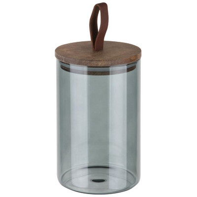 Банка стеклянная 1.0л для сыпучих продуктов Leonord ALBERO DI MARMO с крышкой MALLONY 108284