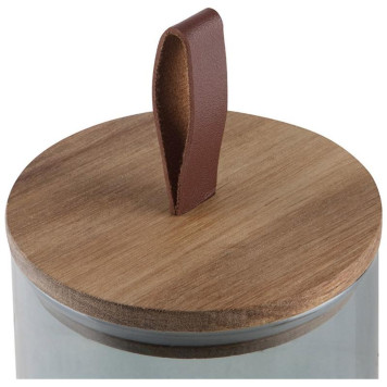 Банка стеклянная 1.3л для сыпучих продуктов Leonord ALBERO DI MARMO с крышкой MALLONY 108285-2