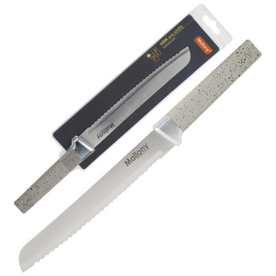 Нож с рукояткой софт-тач MARMOLADA для хлеба MALLONY 108296