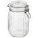 Банка из рельефного стекла 1.0л LA SCALA с бугельным замком MALLONY 108321