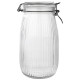 Банка из рельефного стекла 1.5л LA SCALA с бугельным замком MALLONY 108322