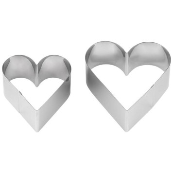 Набор форм для выпечки TORTA сердце (2шт) MALLONY 108349-2