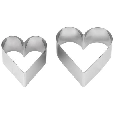 Набор форм для выпечки TORTA сердце (2шт) MALLONY 108349-2