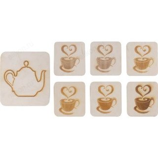 Набор подставок п/горячее Mallony Чаепитие 108762