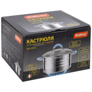 Кастрюля MELODIA (1.8 л, с крышкой) MALLONY 109006-4