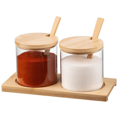 Набор из 2-х банок (по 0.3л) из стекла Bambu MALLONY 109035-1