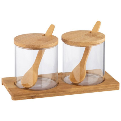 Набор из 2-х банок (по 0.3л) из стекла Bambu MALLONY 109035-2