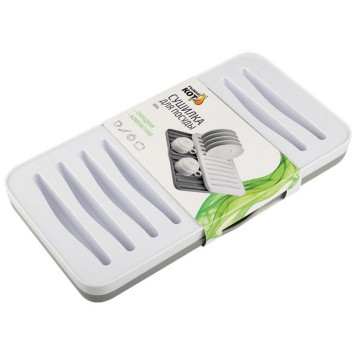 Сушилка для посуды IDEA 'Рыжий кот' складная MALLONY 109744-2