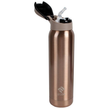 Термобутылка спортивная с трубочкой 500мл, бронзовый MALLONY 323496