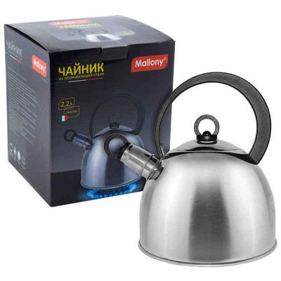 Чайник металлический со свистком DJA-3026 MALLONY 900056