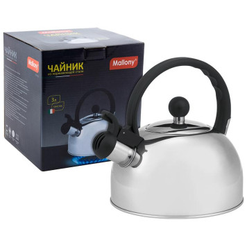 Чайник металлический со свистком DJA-3033 MALLONY 900058