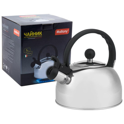 Чайник металлический со свистком DJA-3033 MALLONY 900058